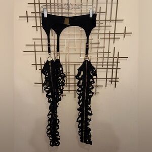 Unique Stretch Garter Belt Leggings